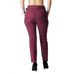 Pantaloni Dama Eleganti Grena Penelope Marime Mare